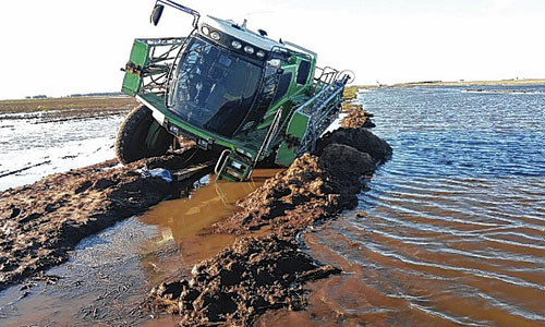 cobertura de danos por inundacion maquinaria agricola